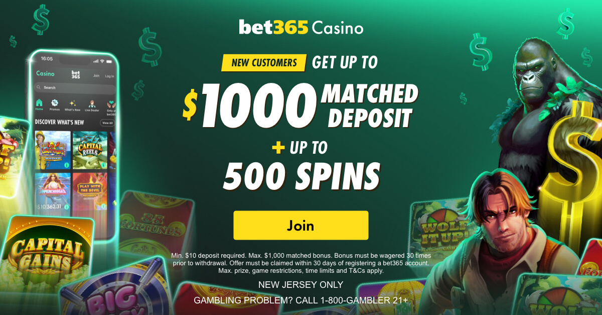 bet365 Casino sign up bonus