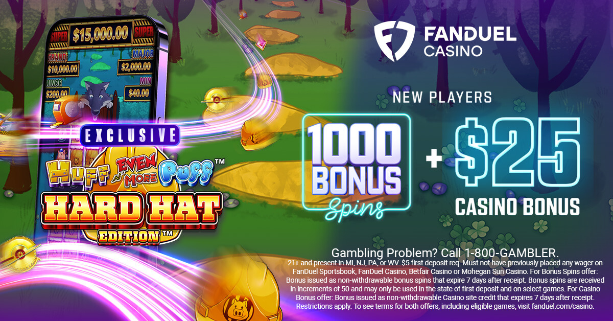 FanDuel Casino Deposit $5 Get 1,000 Bonus Spins + $25 Casino Bonus