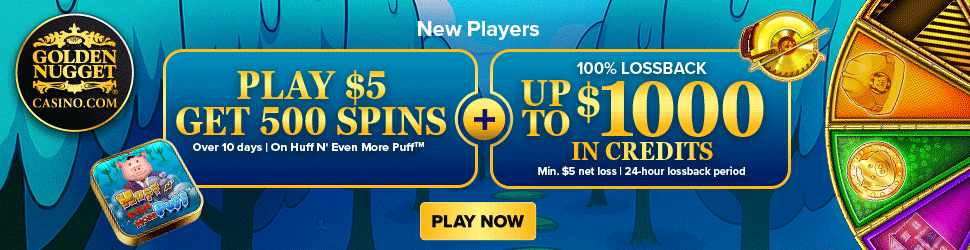 Golden Nugget Casino sign up bonus