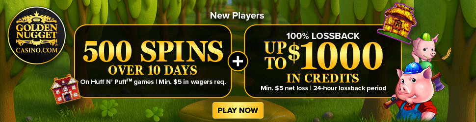 Golden Nugget Casino sign up bonus