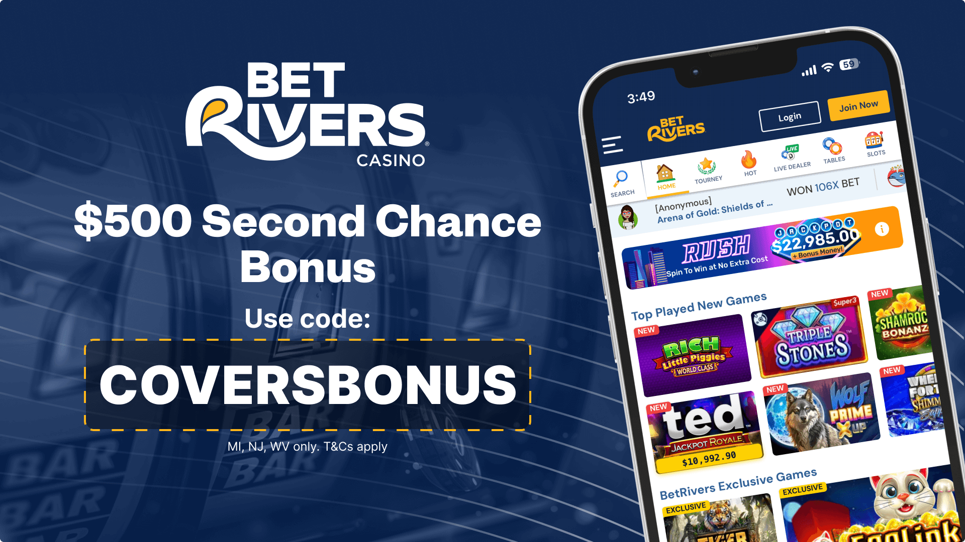 BetRivers Casino welcome bonus