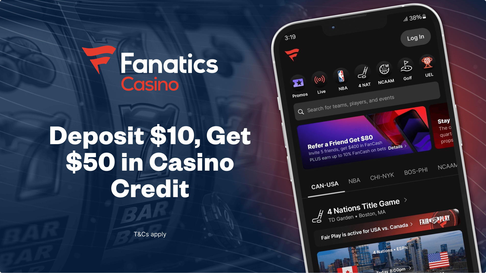 Fanatics Casino welcome bonus