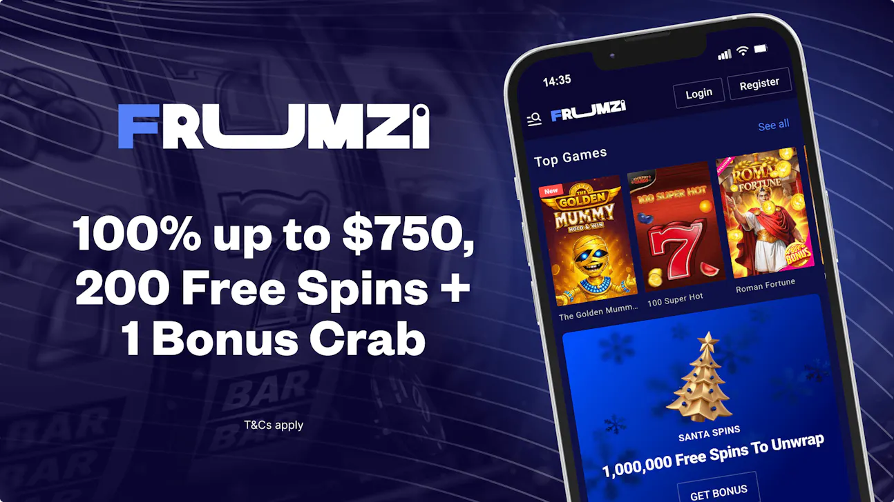 Frumzi Casino welcome bonus