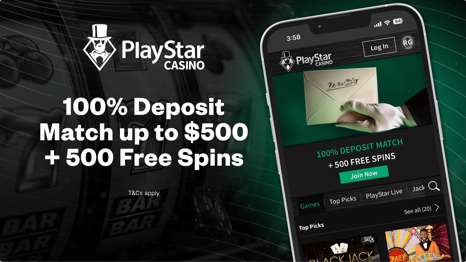 PlayStar Casino welcome bonus