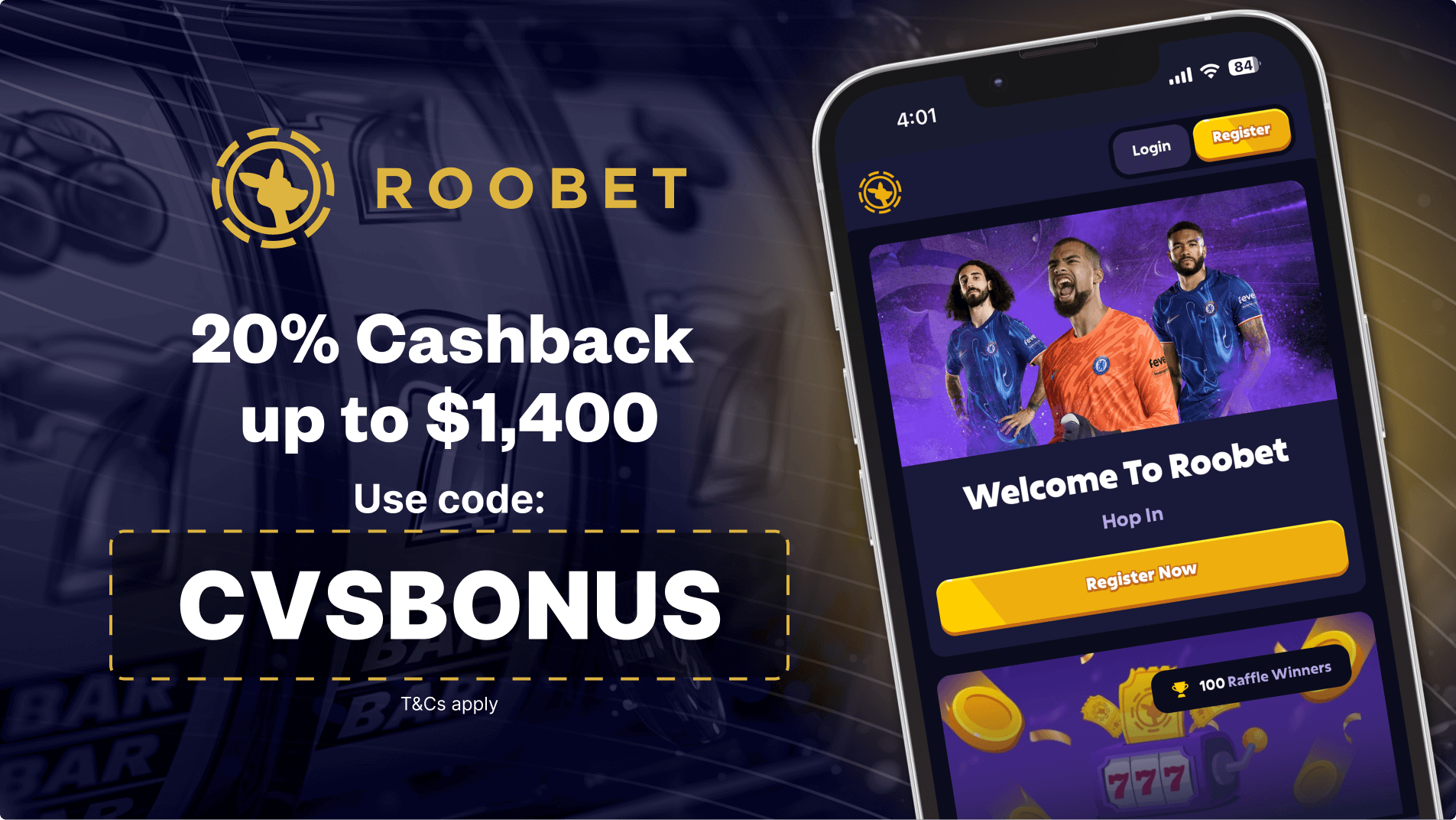 Roobet Casino welcome bonus