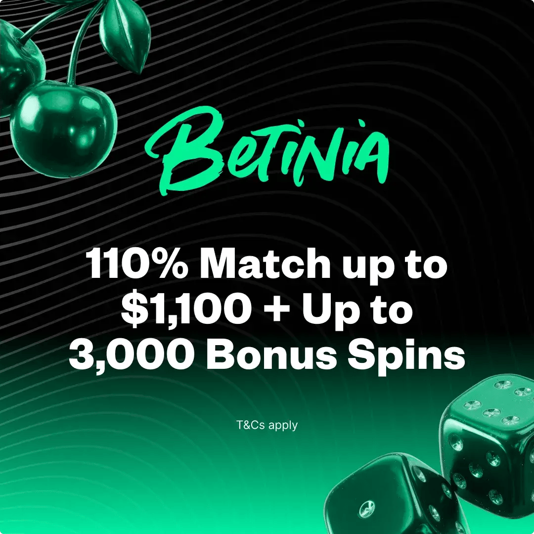 Betinia Casino welcome bonus