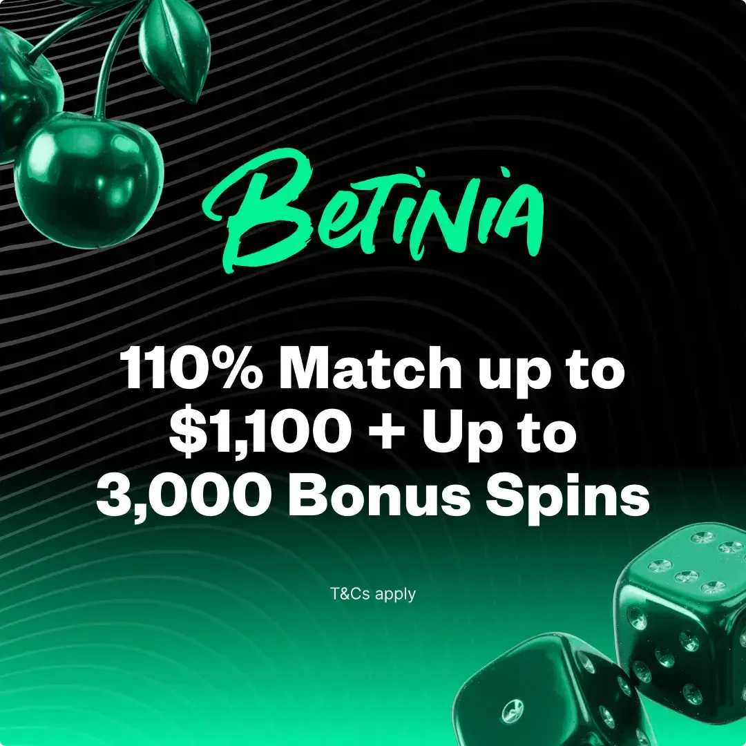 Betinia Casino welcome bonus