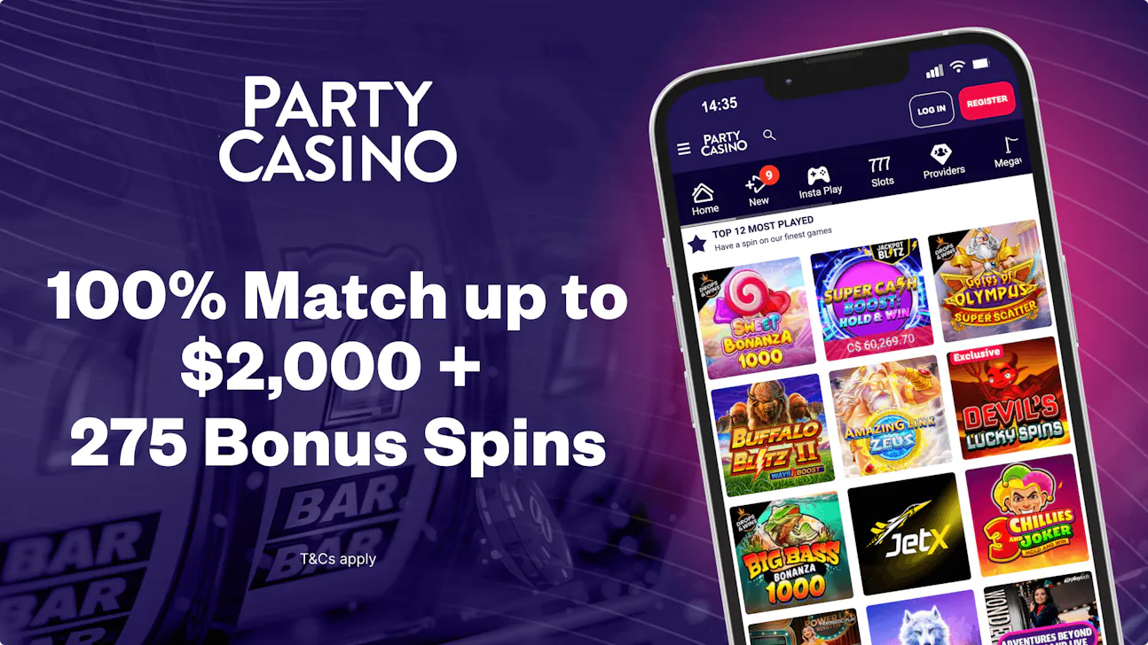 Party Casino welcome bonus