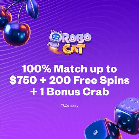 RoboCat Casino welcome bonus