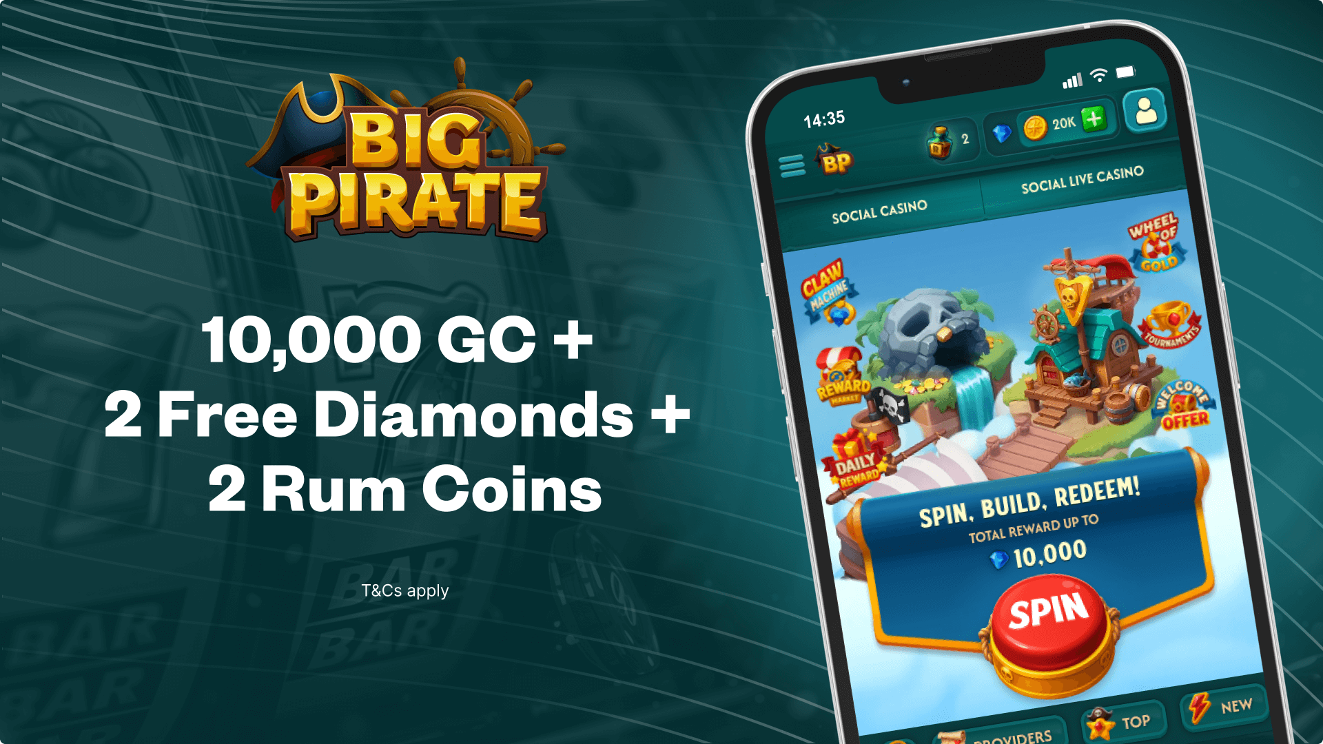 Big Pirate no-deposit bonus