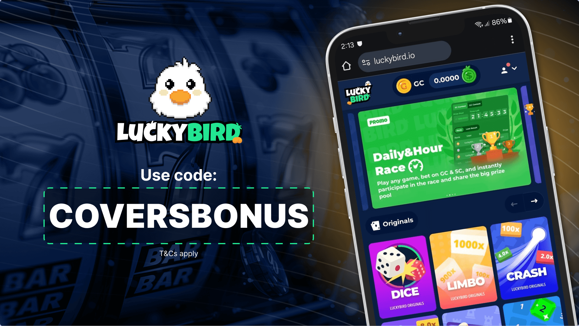 LuckyBird bonus code