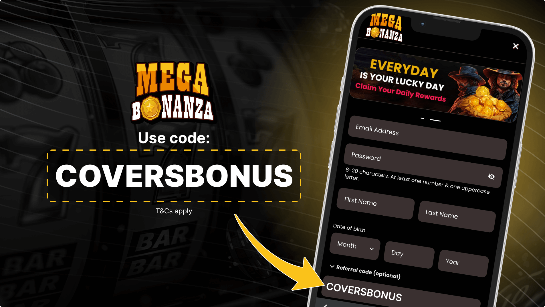 Mega Bonanza no deposit bonus code