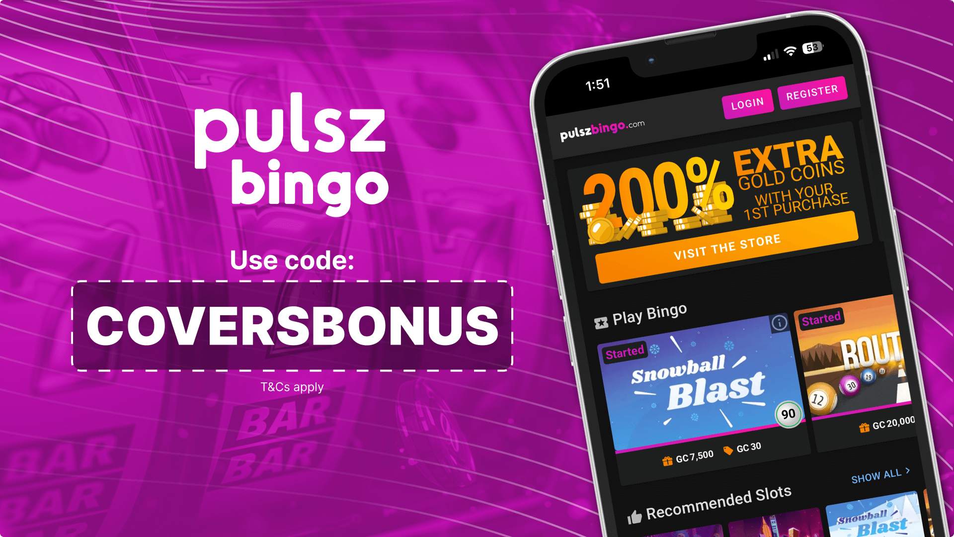 Pulsz Bingo bonus code