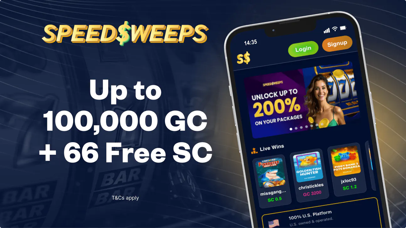 Speedsweeps sign up bonus