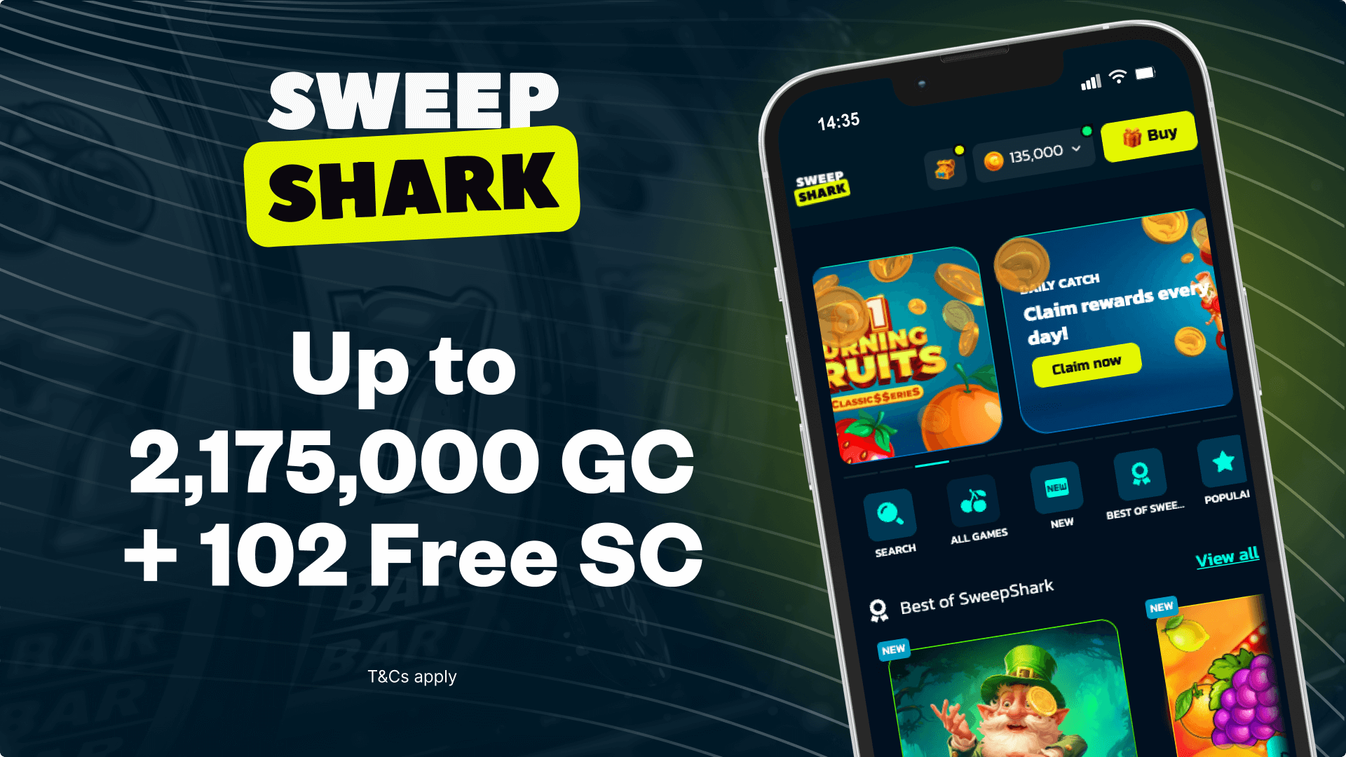 SweepShark bonus code