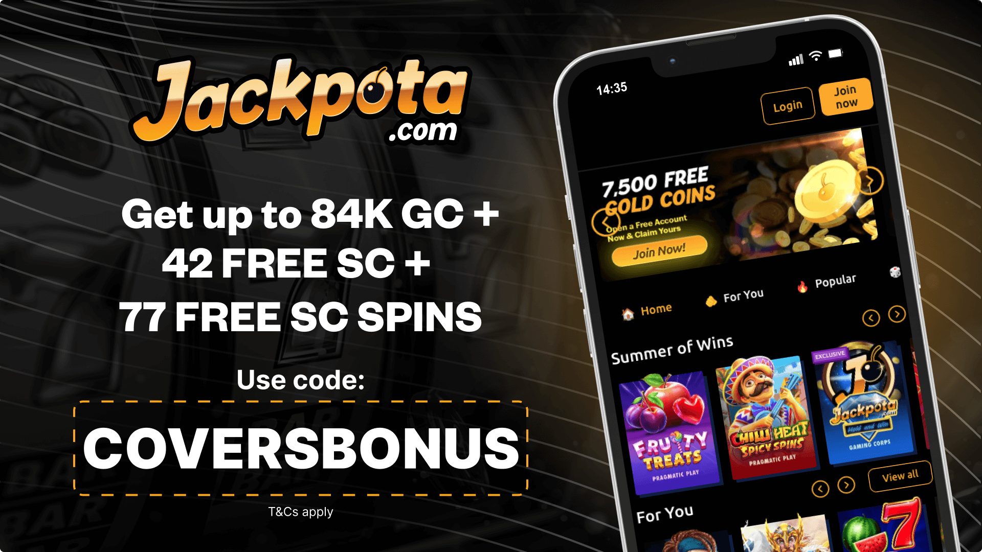 Jackpota welcome package