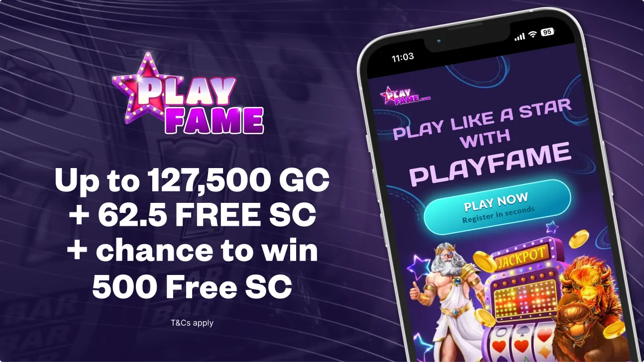 Playfame sign up bonus