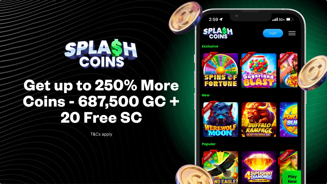 Splash Coins Casino promo code