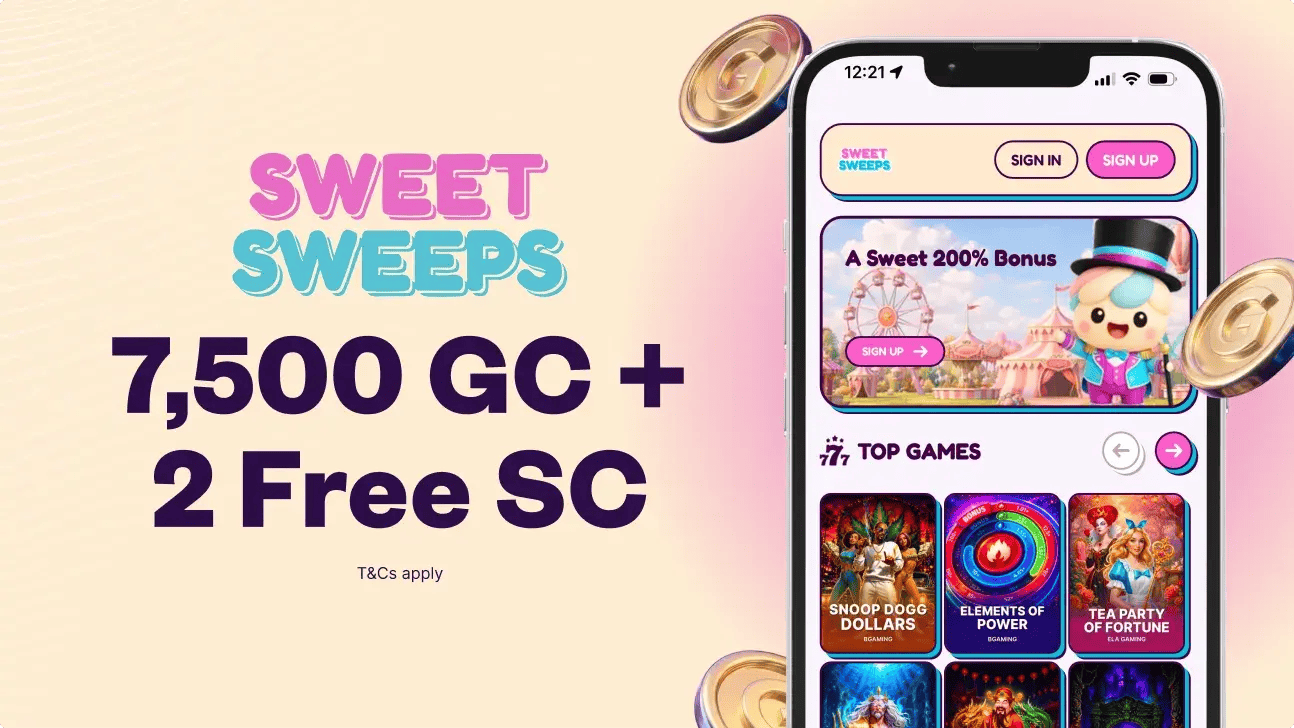 Sweet Sweeps Casino no deposit bonus