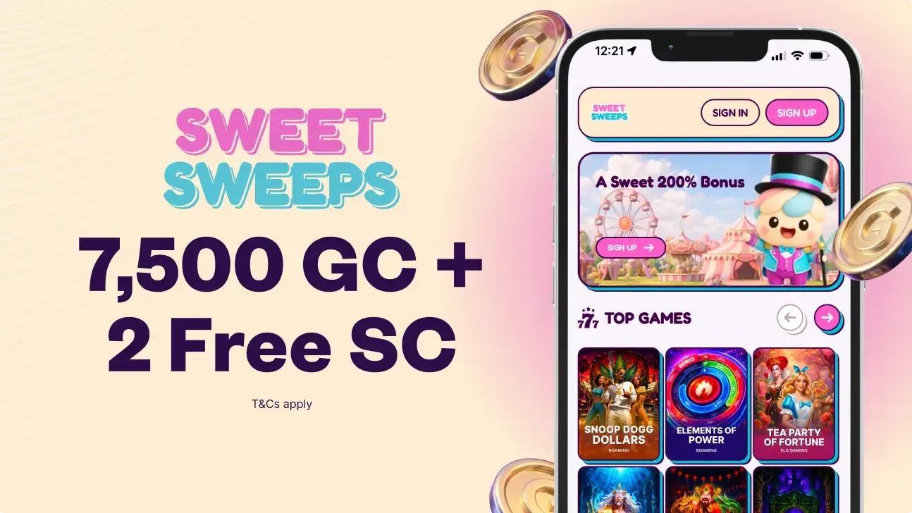 Sweet Sweeps Casino no deposit bonus