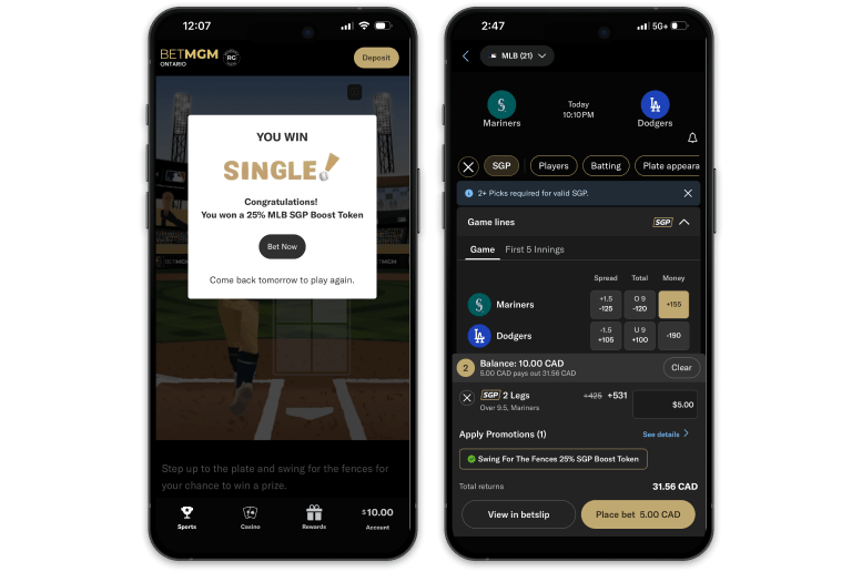 BetMGM  screenshots
