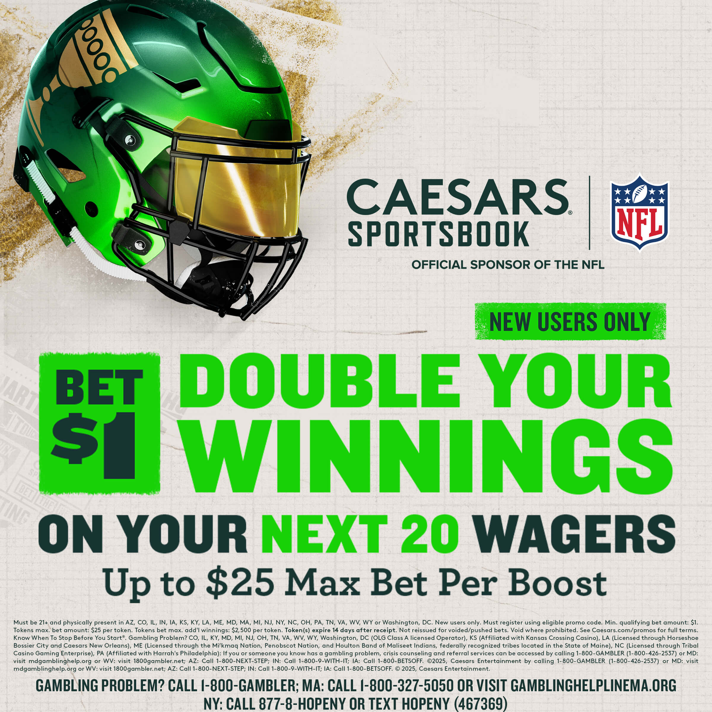Caesars sign up bonus