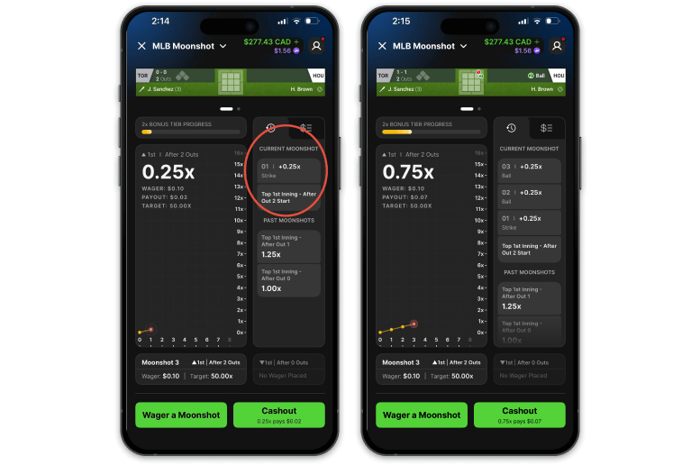 DraftKings screenshots