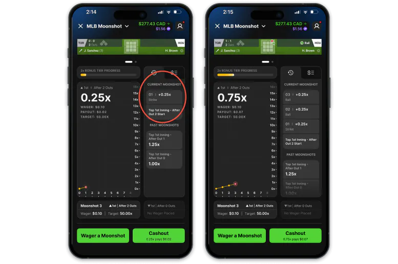 DraftKings screenshots