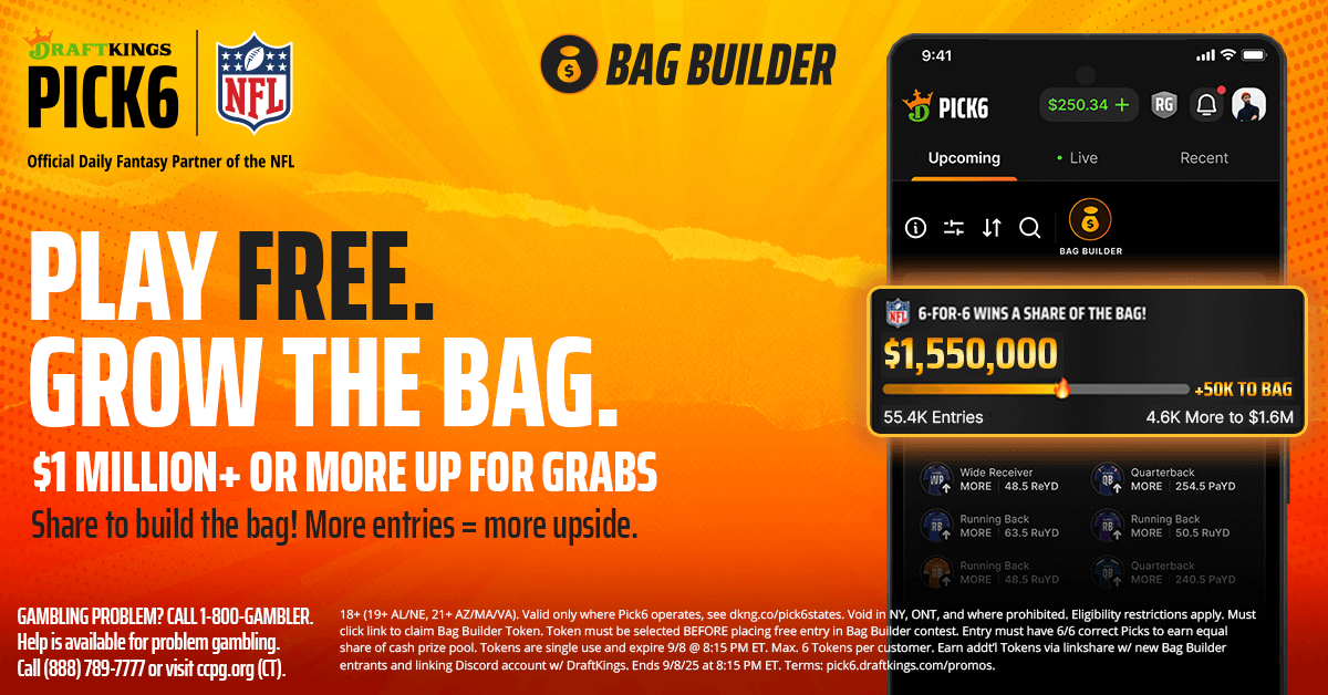 DraftKings Pick6 sign up bonus