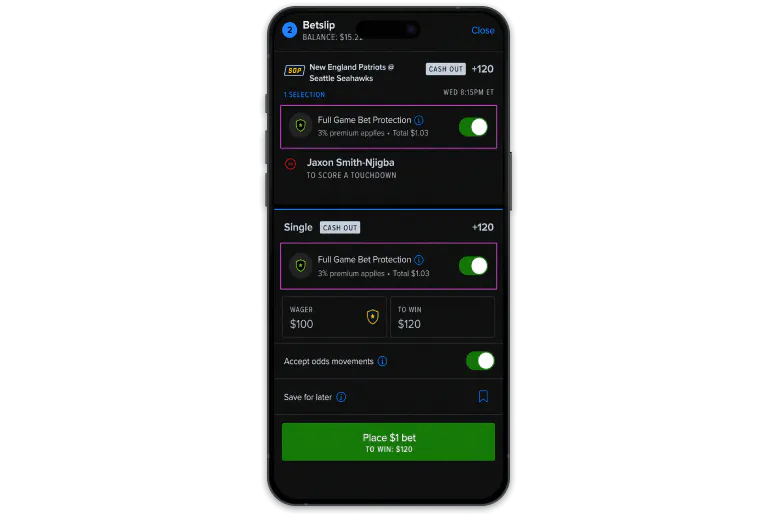 FanDuel screenshots
