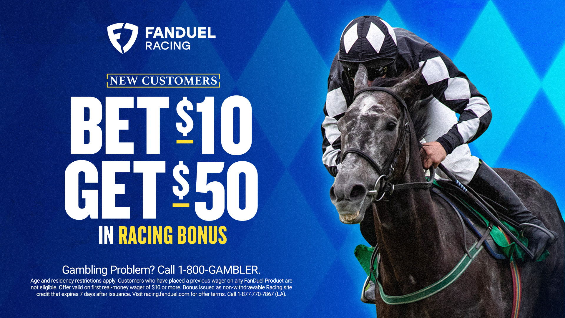 FanDuel Racing sign up bonus