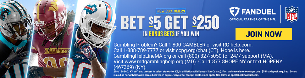 FanDuel $250 New User Sign Up Bonus