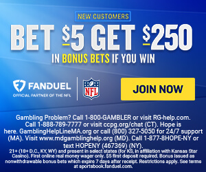 FanDuel $250 New User Sign Up Bonus