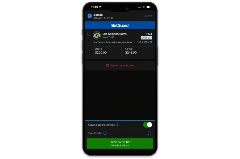 FanDuel screenshots