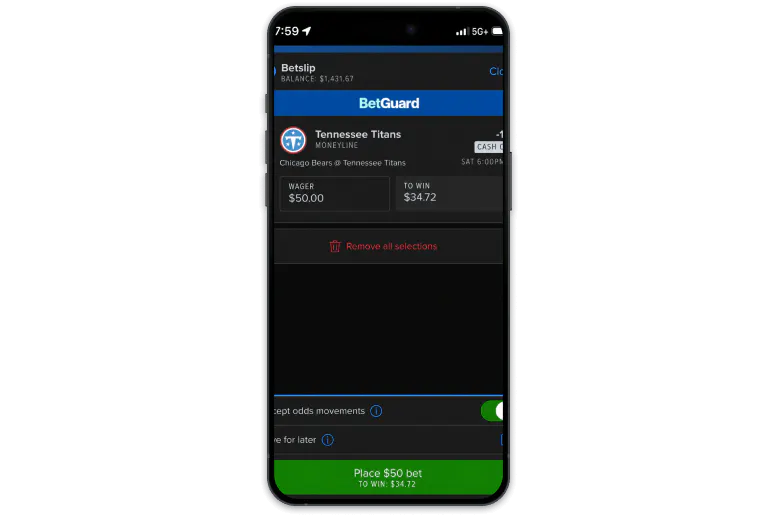 FanDuel screenshots
