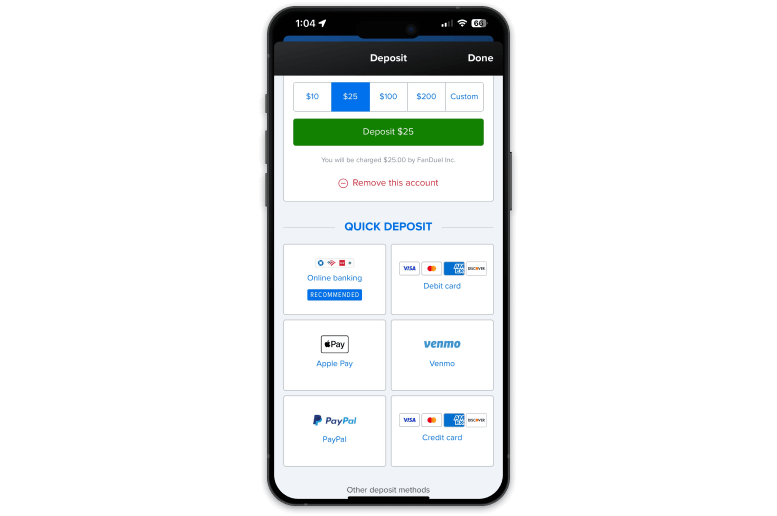 Screenshot of x sportsbook