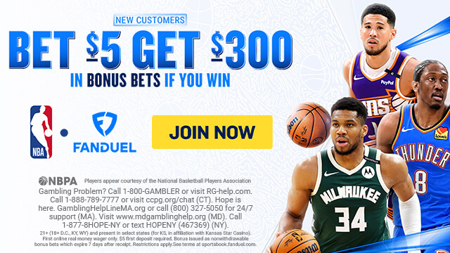 FanDuel $300 New User Sign Up Bonus