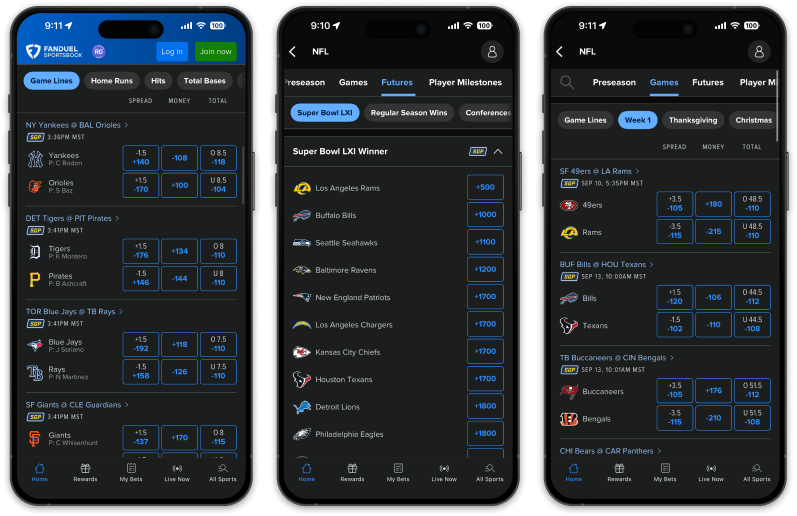 FanDuel mobile app