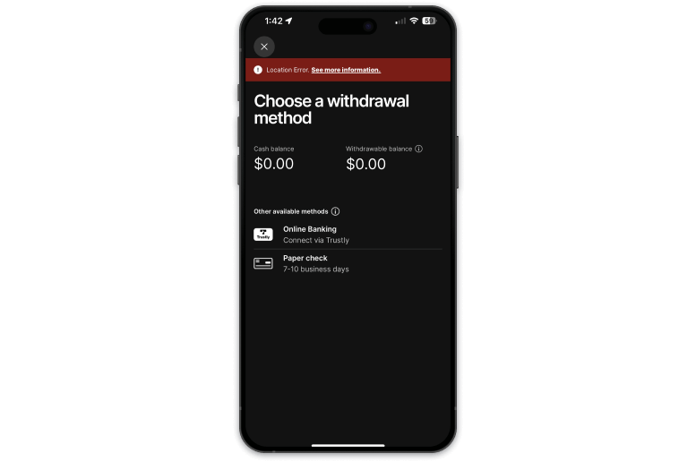 Screenshot of Fanatics sportsbook