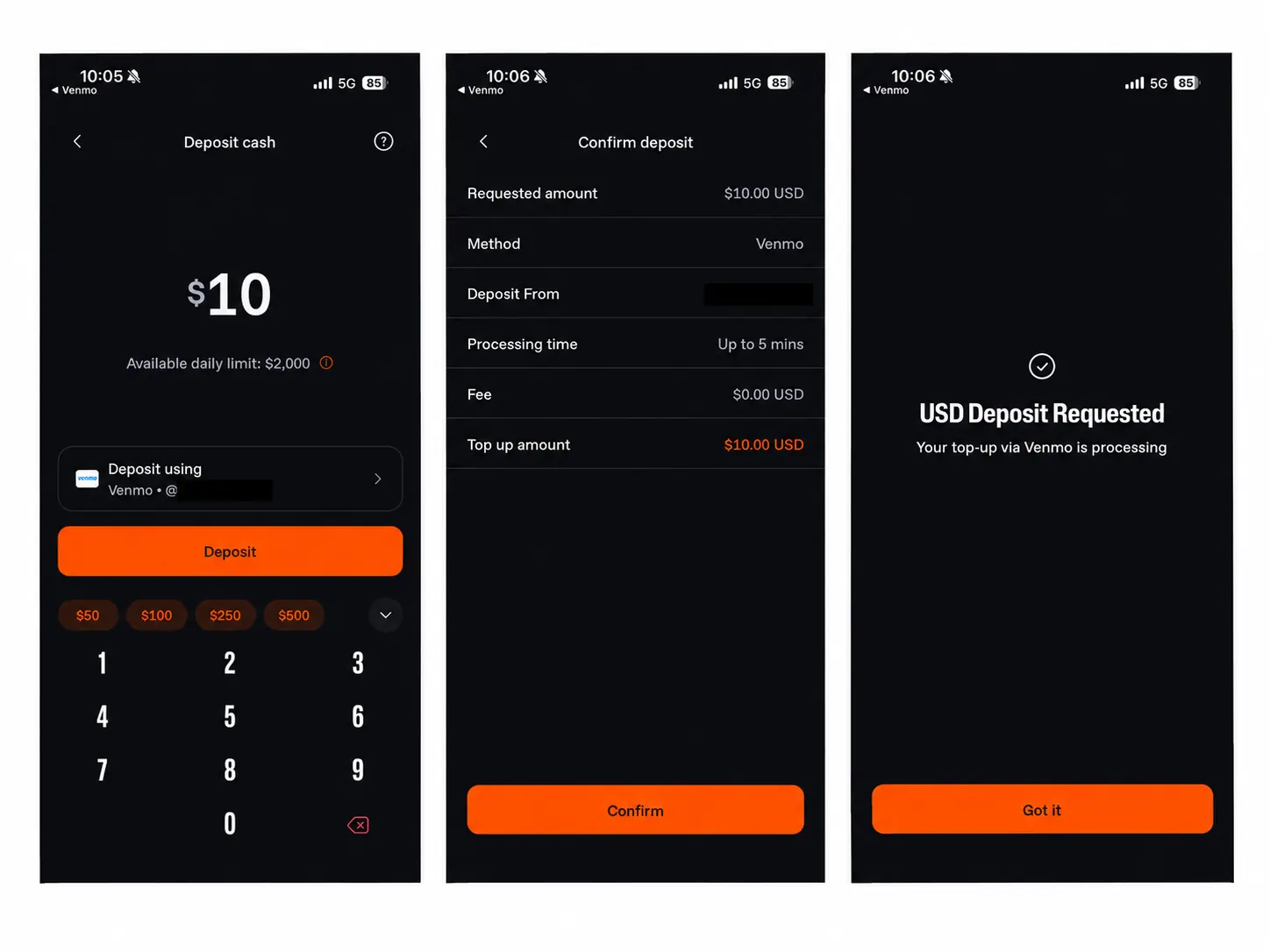 OG screenshots that I took about the sign-up process step 3