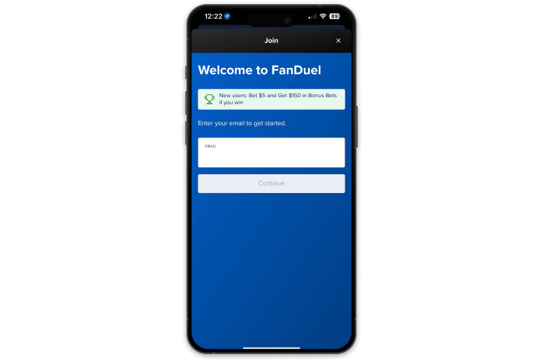 Screenshot of FanDuel sportsbook