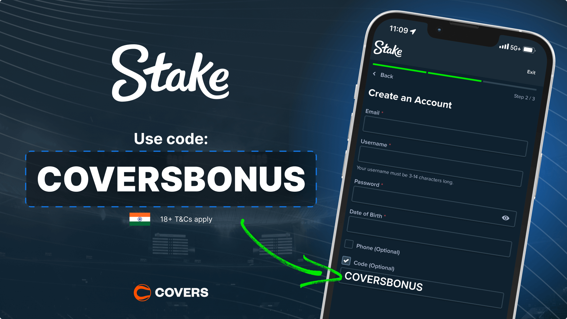 Stake.com sign up bonus