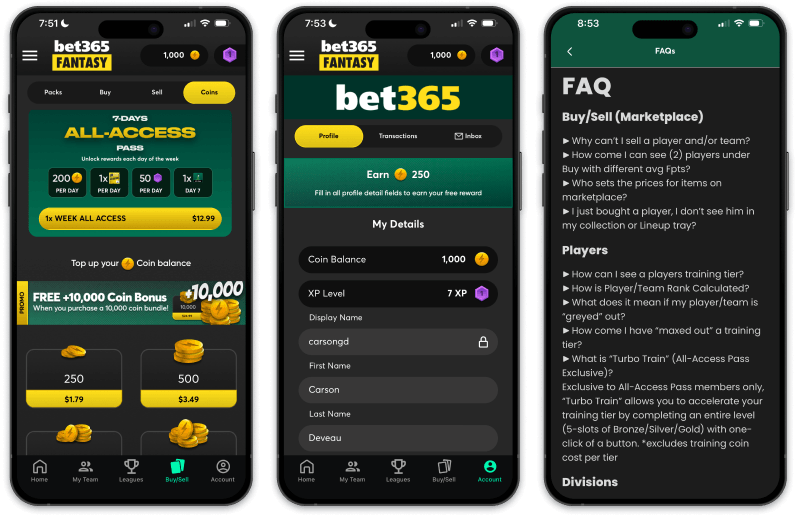 bet365 Fantasy