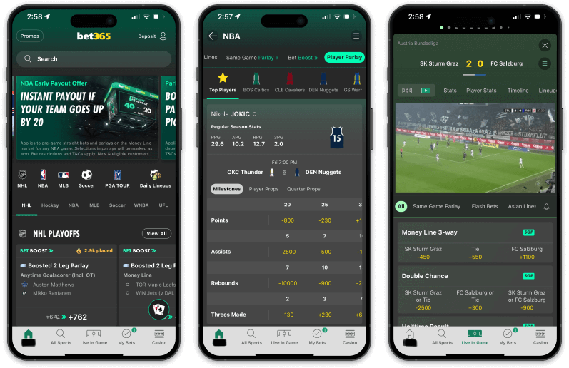 bet365 screenshots