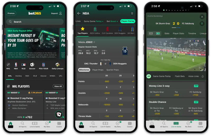 bet365 screenshots