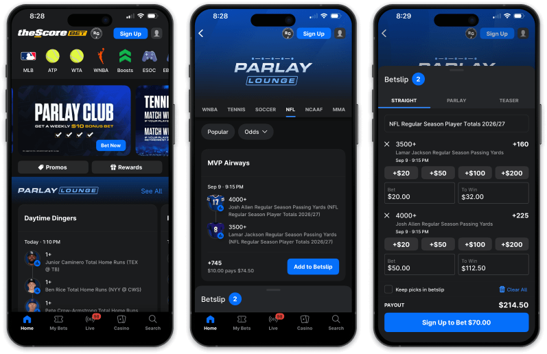 theScore Bet mobile app
