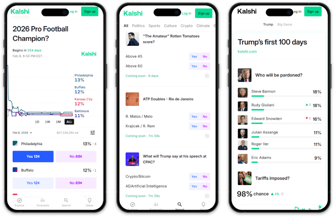 Kalshi mobile app screenshot