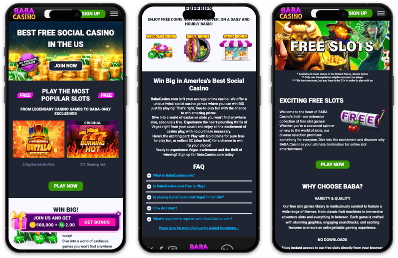 Baba Casino screenshots