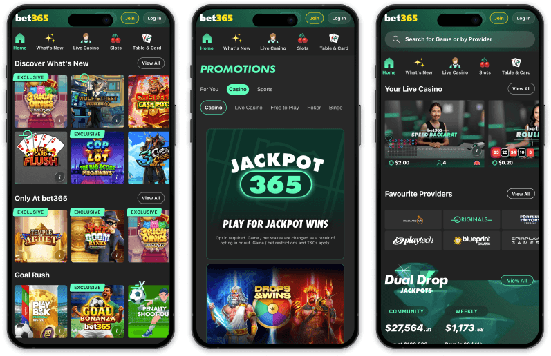 bet365 Casino screenshots