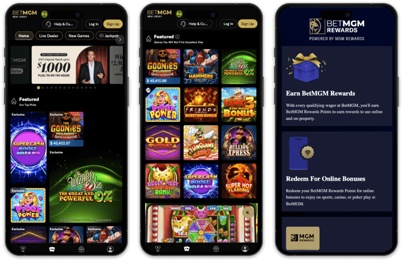 BetMGM Casino screenshots